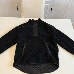 Athleta Midnight Black Teddy Jacket